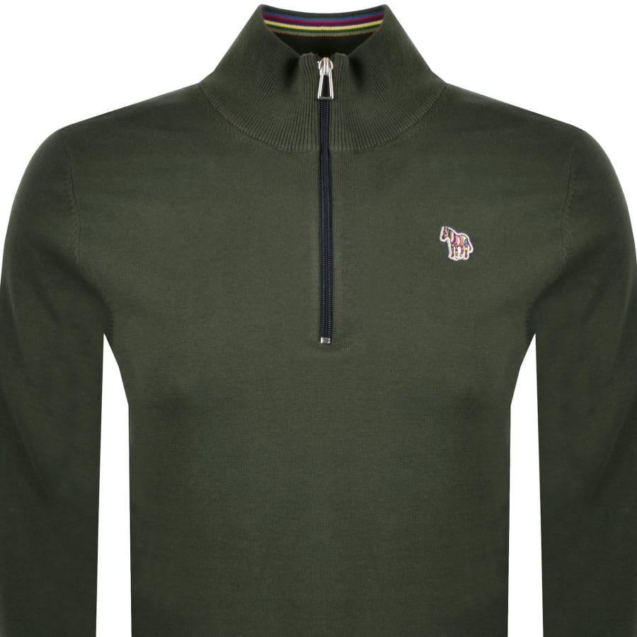 Paul Smith Half Zip Sweatshirt Green